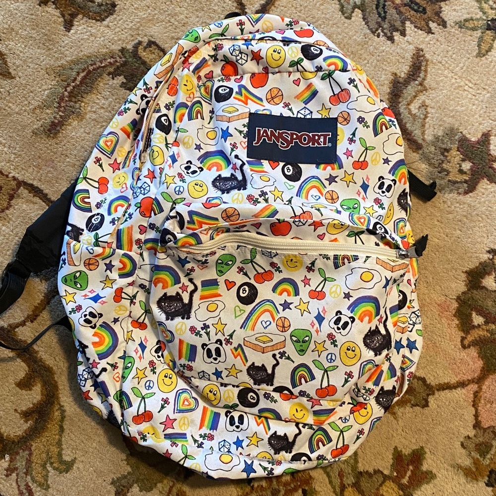 Jansport Multicolor Emoji Backpack